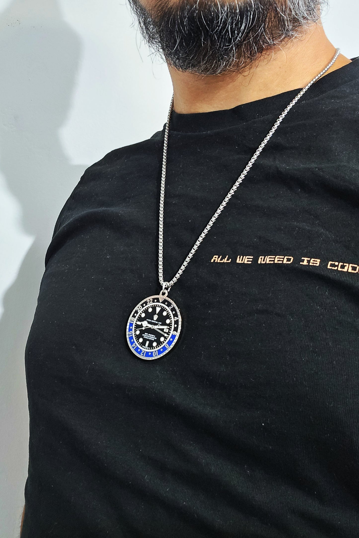 Watchmedals "BLUEMASTER" Necklace + Pendant Men's Watch Collectors Luxury Gift