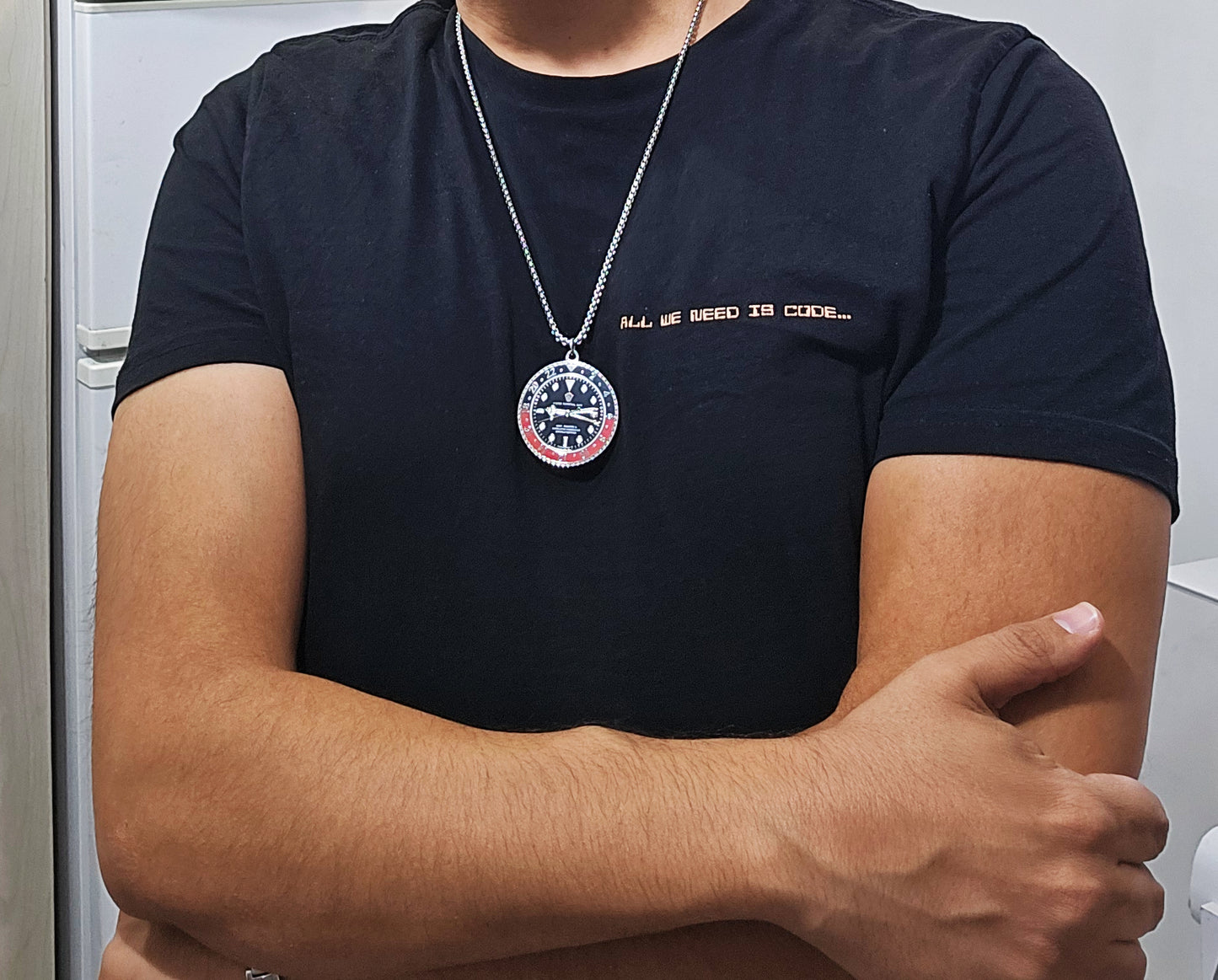Watchmedals "BLACKMASTER" Necklace + Pendant - Men's Watch Collectors Luxury Gift