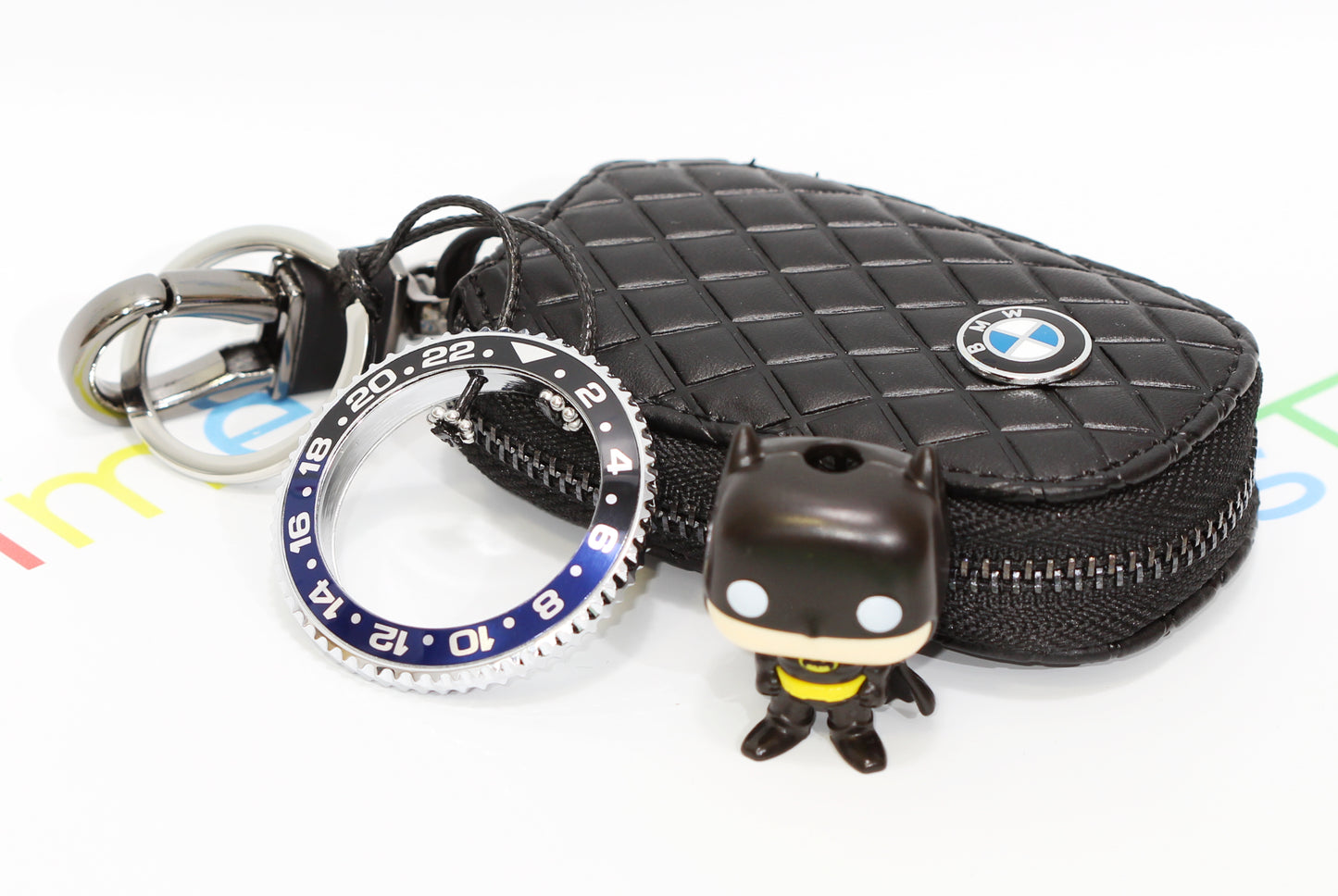 New Watch Collectors Gift GMT MASTER || Bezel Design Key Ring- Black & Blue