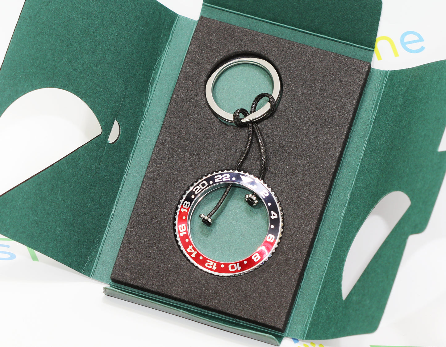 New Watch Collectors Gift GMT MASTER || Bezel Design Key Ring- Black & Red