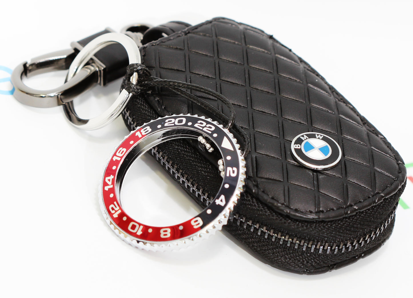 New Watch Collectors Gift GMT MASTER || Bezel Design Key Ring- Black & Red