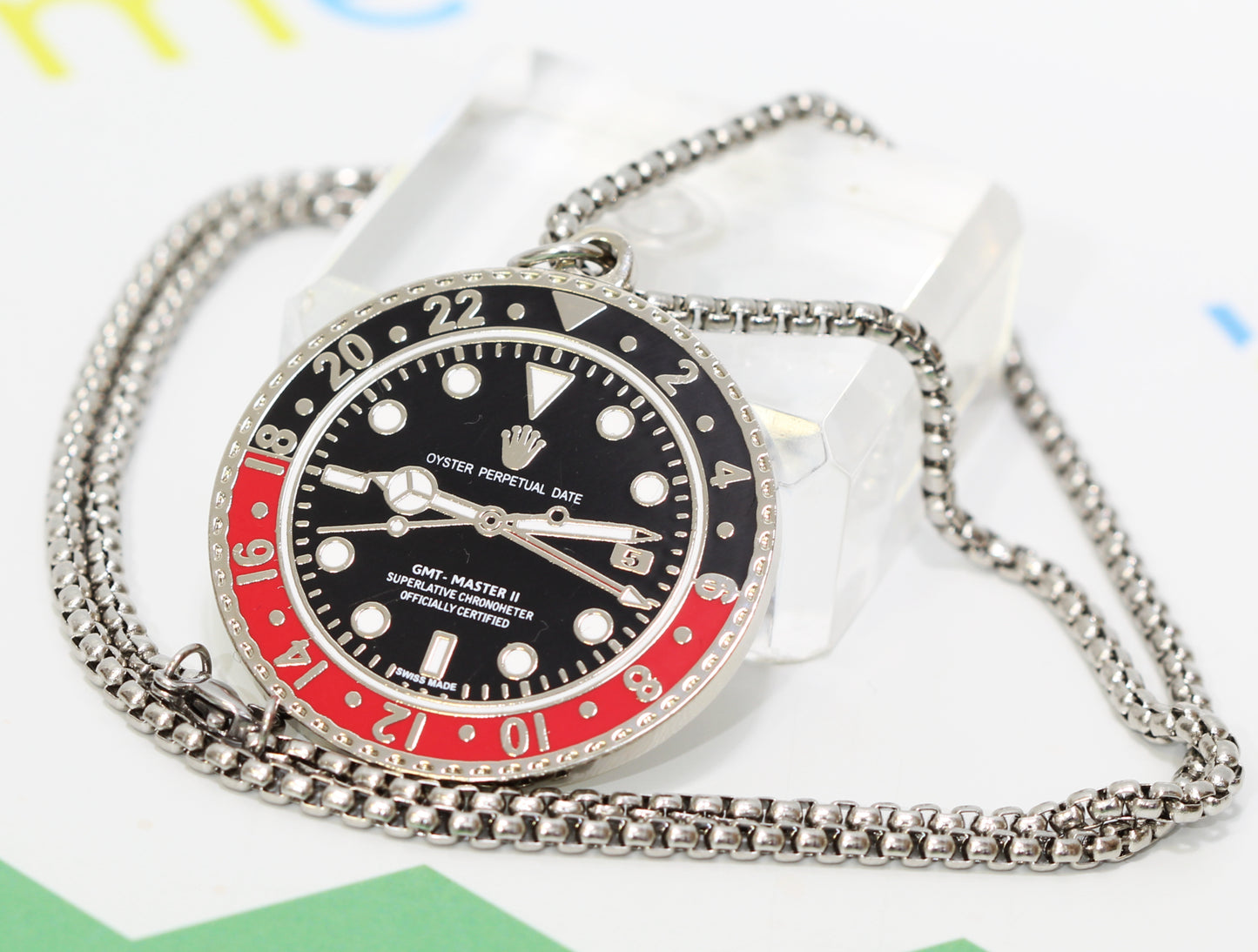 Watchmedals "BLACKMASTER" Necklace + Pendant - Men's Watch Collectors Luxury Gift