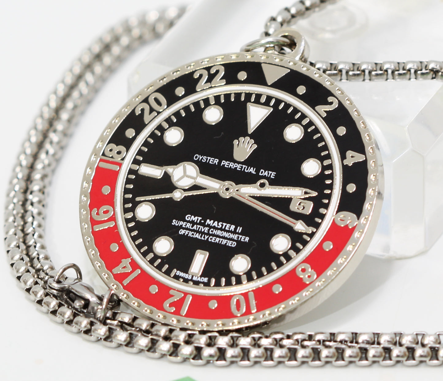 Watchmedals "BLACKMASTER" Necklace + Pendant - Men's Watch Collectors Luxury Gift