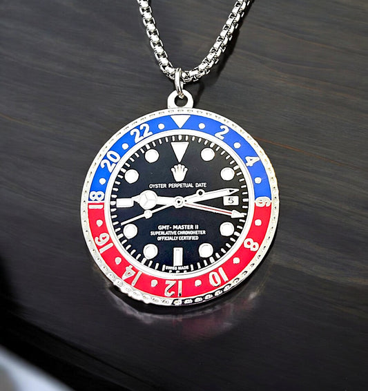 Watchmedals "REDMASTER" Necklace + Pendant Men's Watch Collectors Luxury Gift