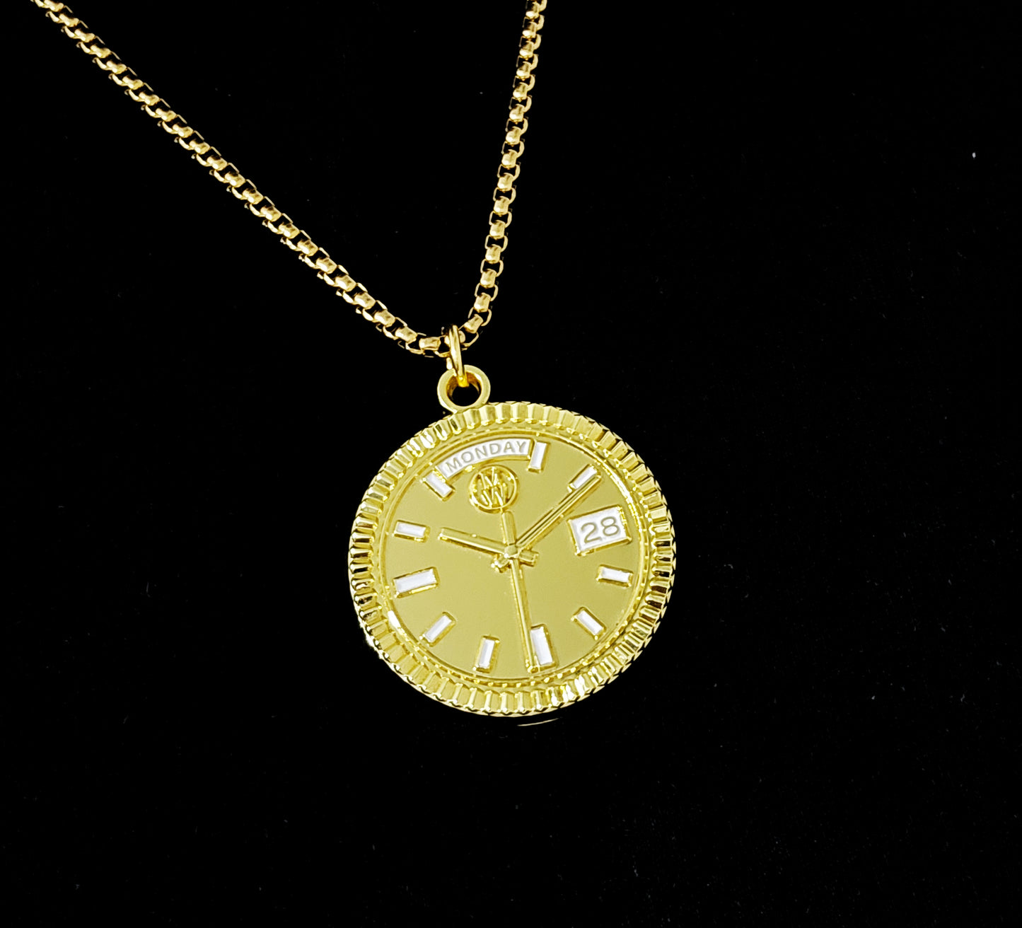 New Collection! Watchmedals PRESIDENTIAL Series Medal Necklace - Yellow Gold