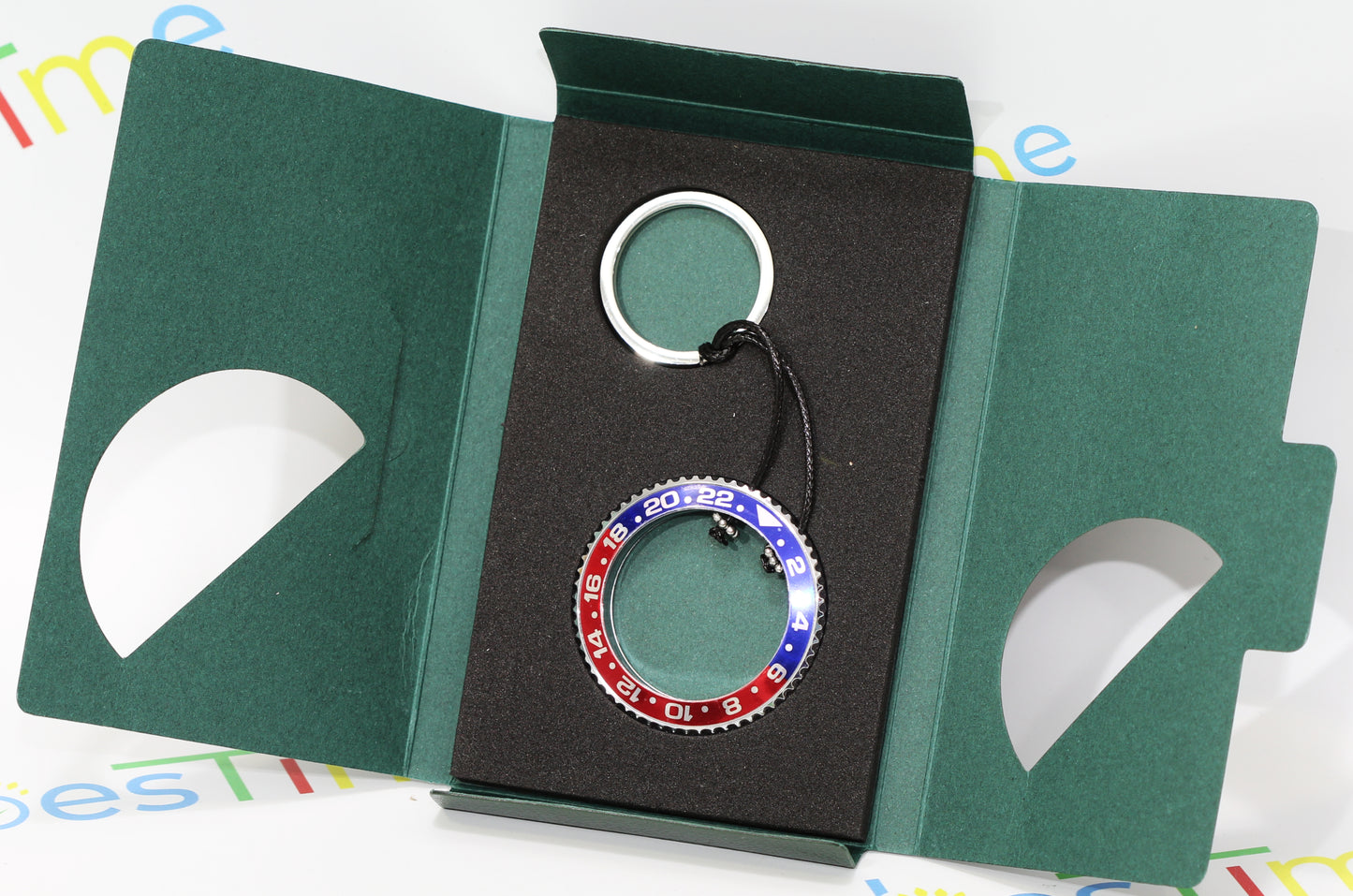 New Watch Collectors Gift GMT MASTER || Bezel Design Key Ring Blue&Red