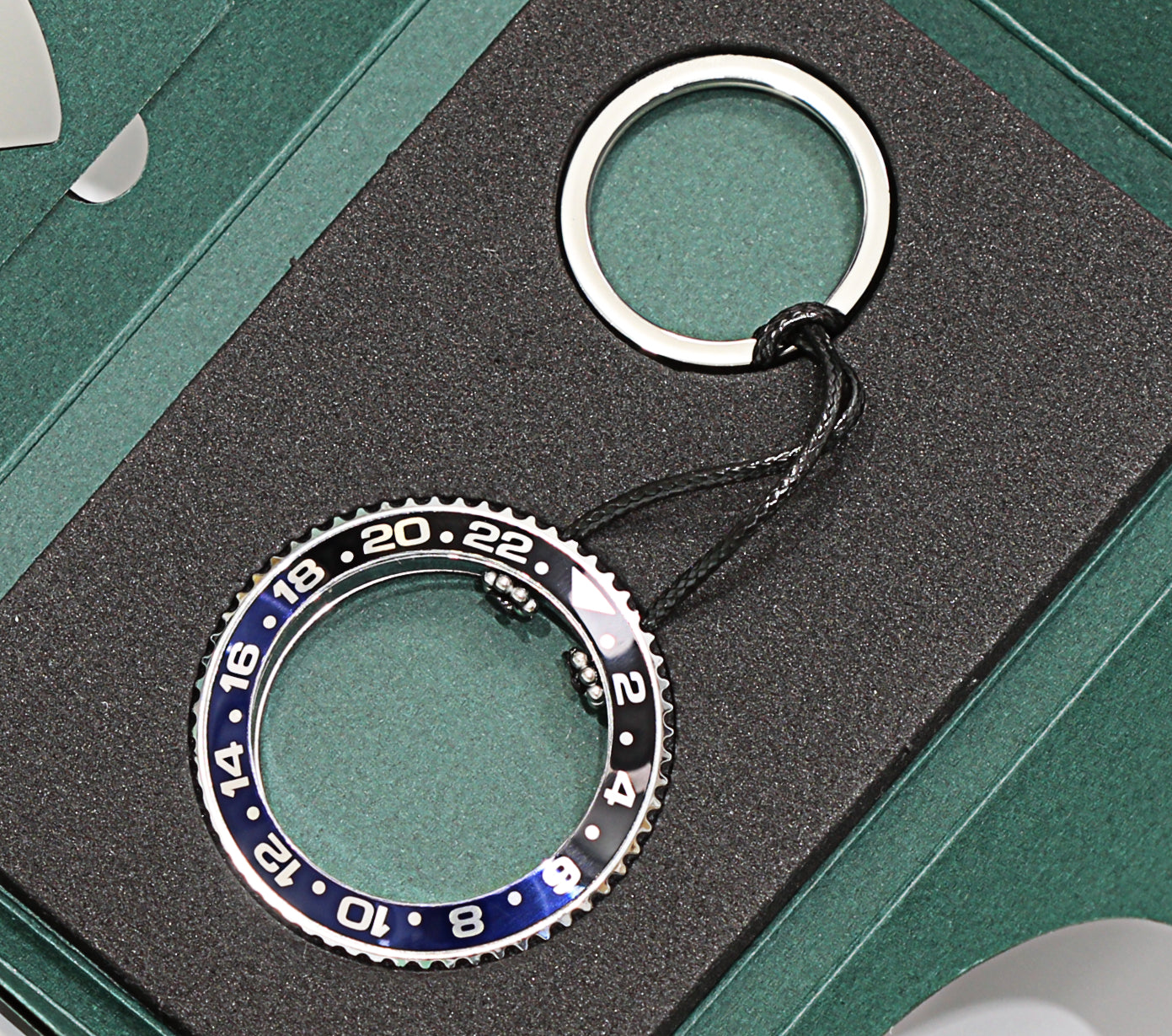 New Watch Collectors Gift GMT MASTER || Bezel Design Key Ring-  Black & Blue