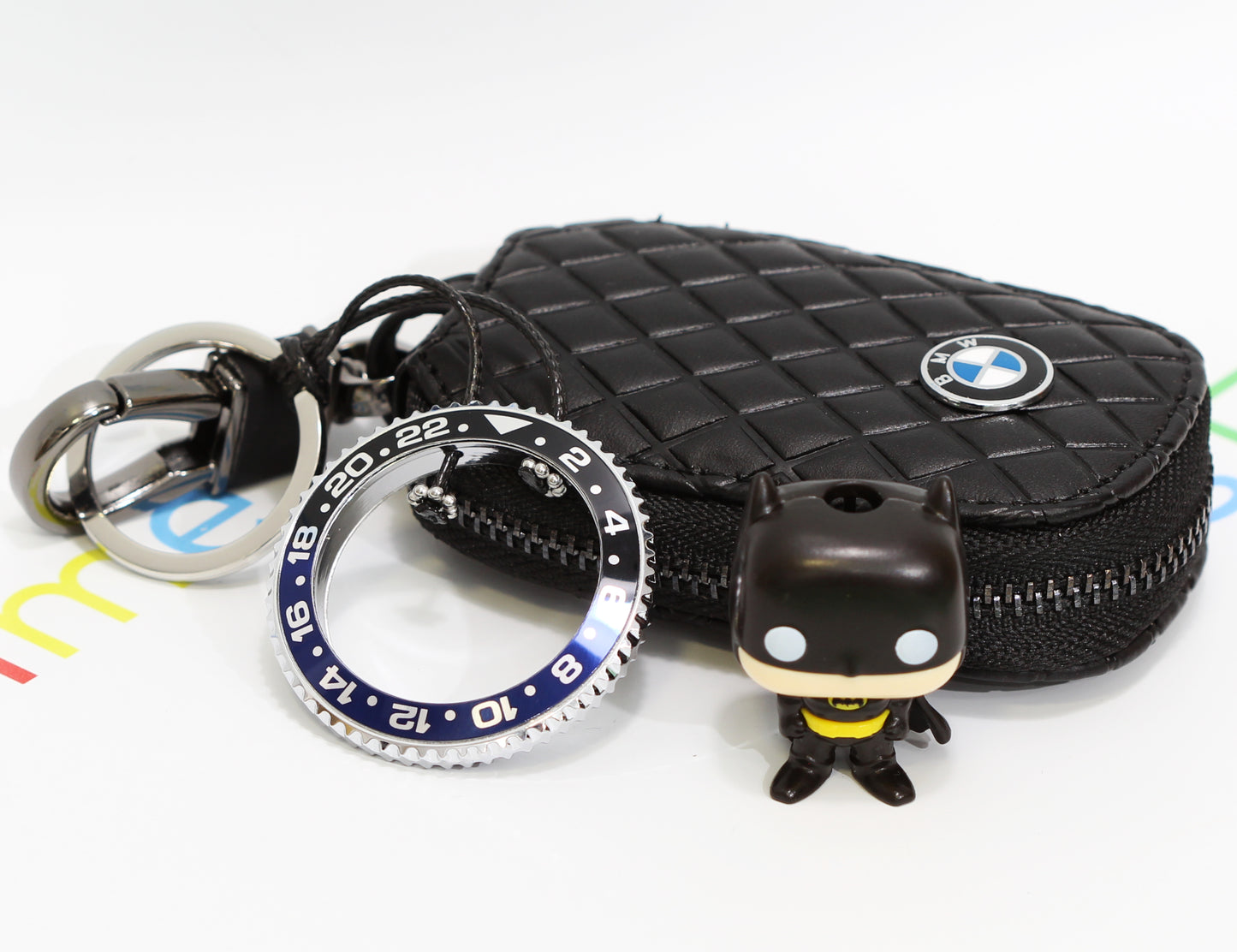 New Watch Collectors Gift GMT MASTER || Bezel Design Key Ring-  Black & Blue