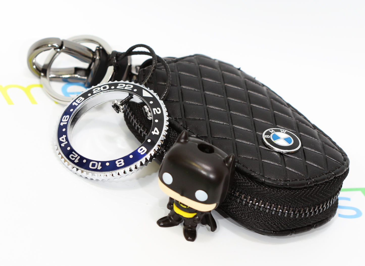 New Watch Collectors Gift GMT MASTER || Bezel Design Key Ring-  Black & Blue