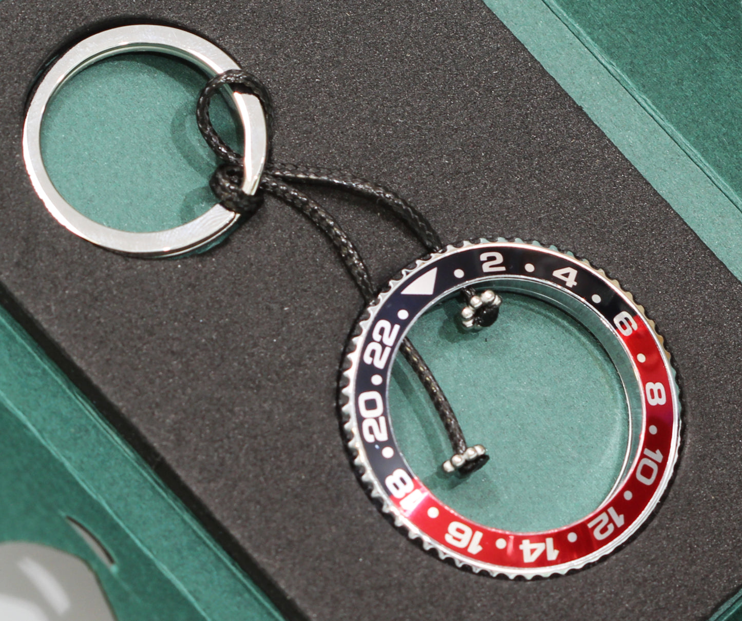 New Watch Collectors Gift GMT MASTER || Bezel Design Key Ring-  Black & Red