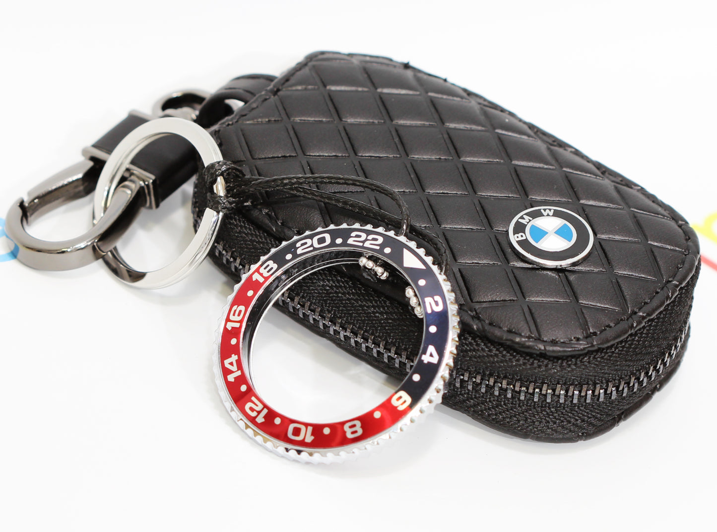 New Watch Collectors Gift GMT MASTER || Bezel Design Key Ring-  Black & Red