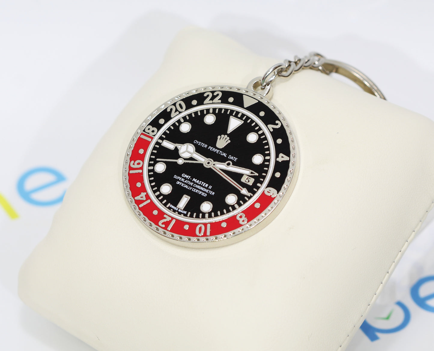 New Watch Collectors Gift GMT MASTER || Bezel Design Key Ring Black & Red