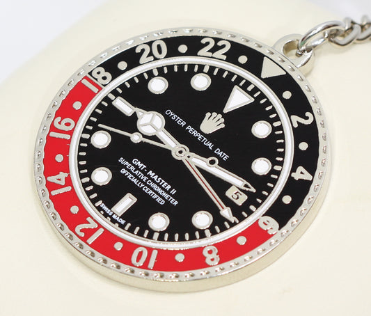 New Watch Collectors Gift GMT MASTER || Bezel Design Key Ring Black & Red