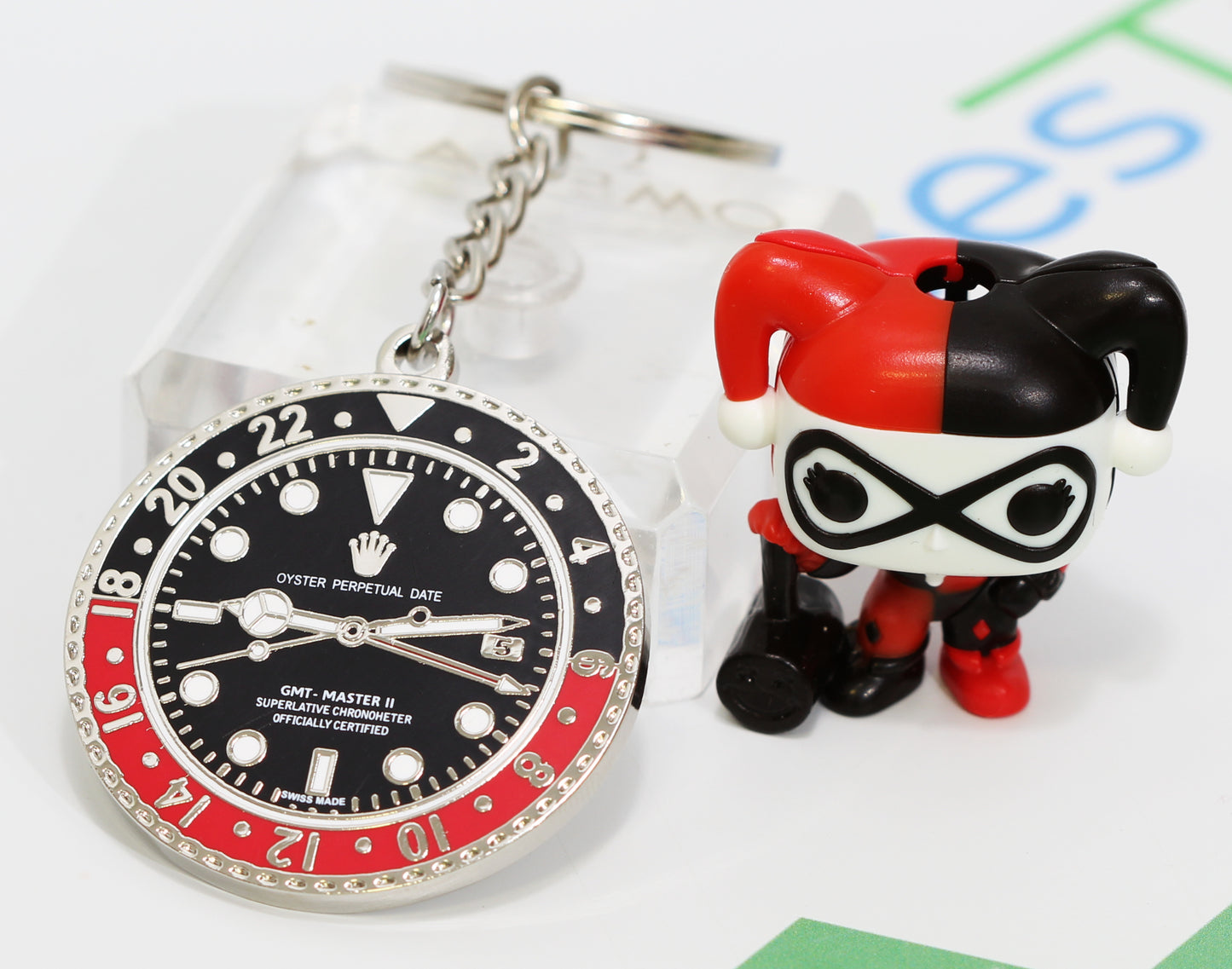 New Watch Collectors Gift GMT MASTER || Bezel Design Key Ring Black & Red