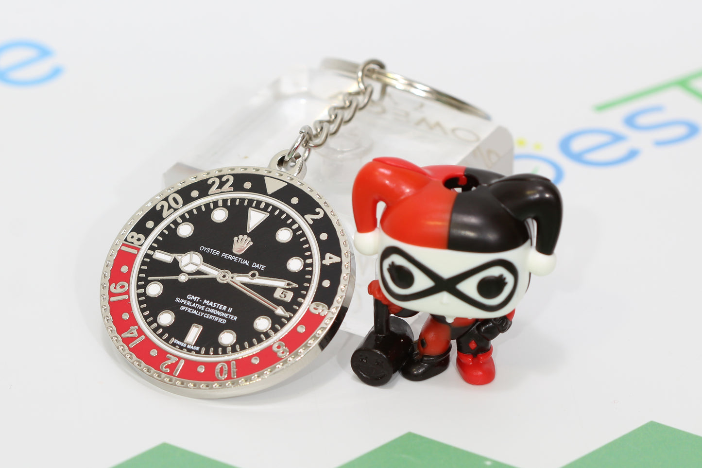 New Watch Collectors Gift GMT MASTER || Bezel Design Key Ring Black & Red