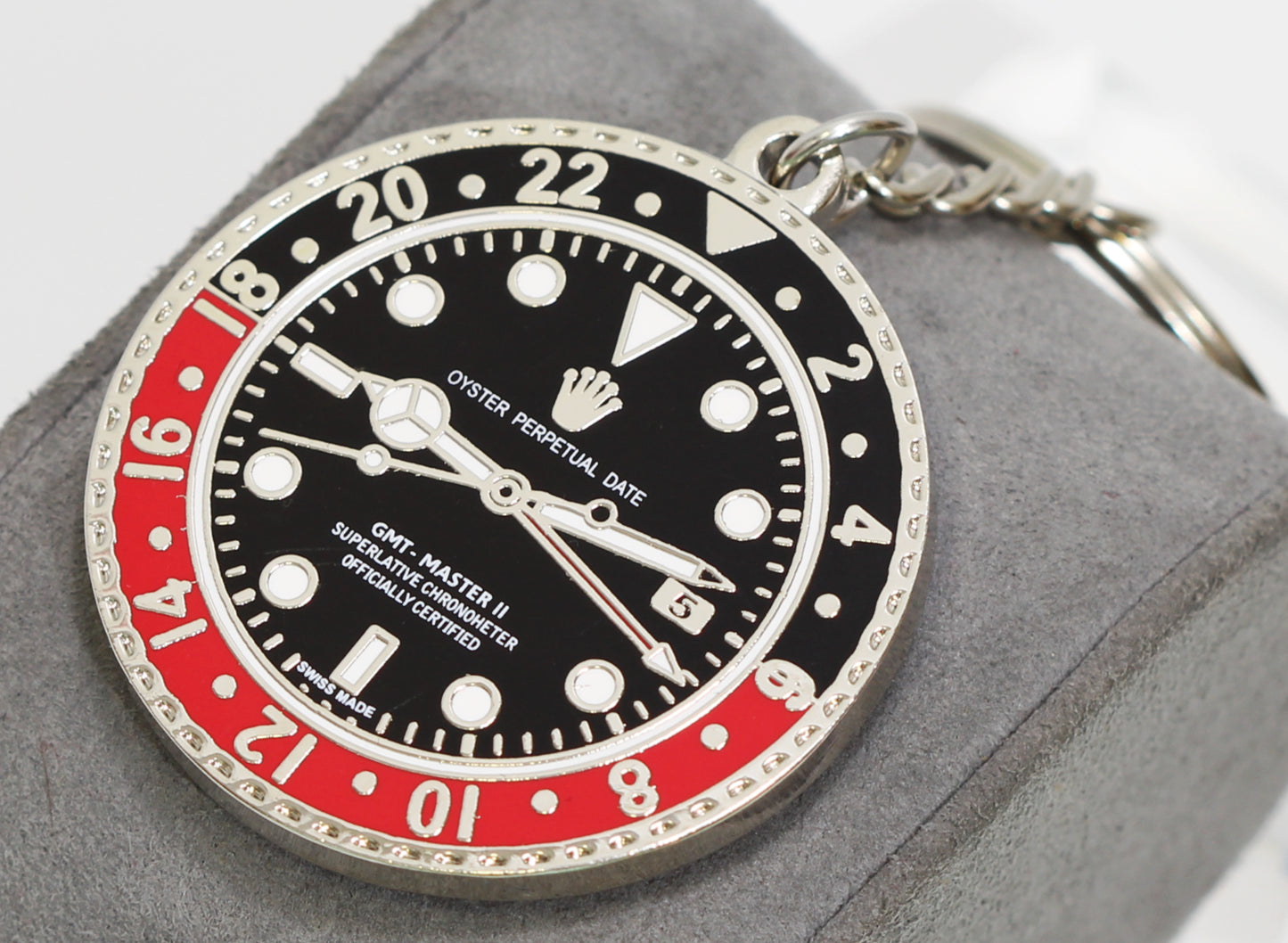 New Watch Collectors Gift GMT MASTER || Bezel Design Key Ring Black & Red