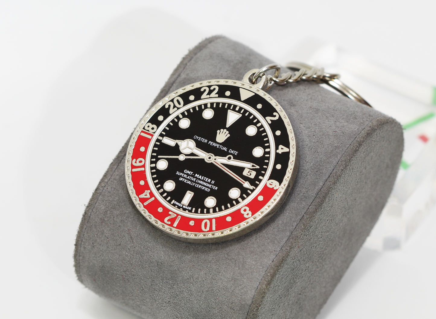 New Watch Collectors Gift GMT MASTER || Bezel Design Key Ring Black & Red