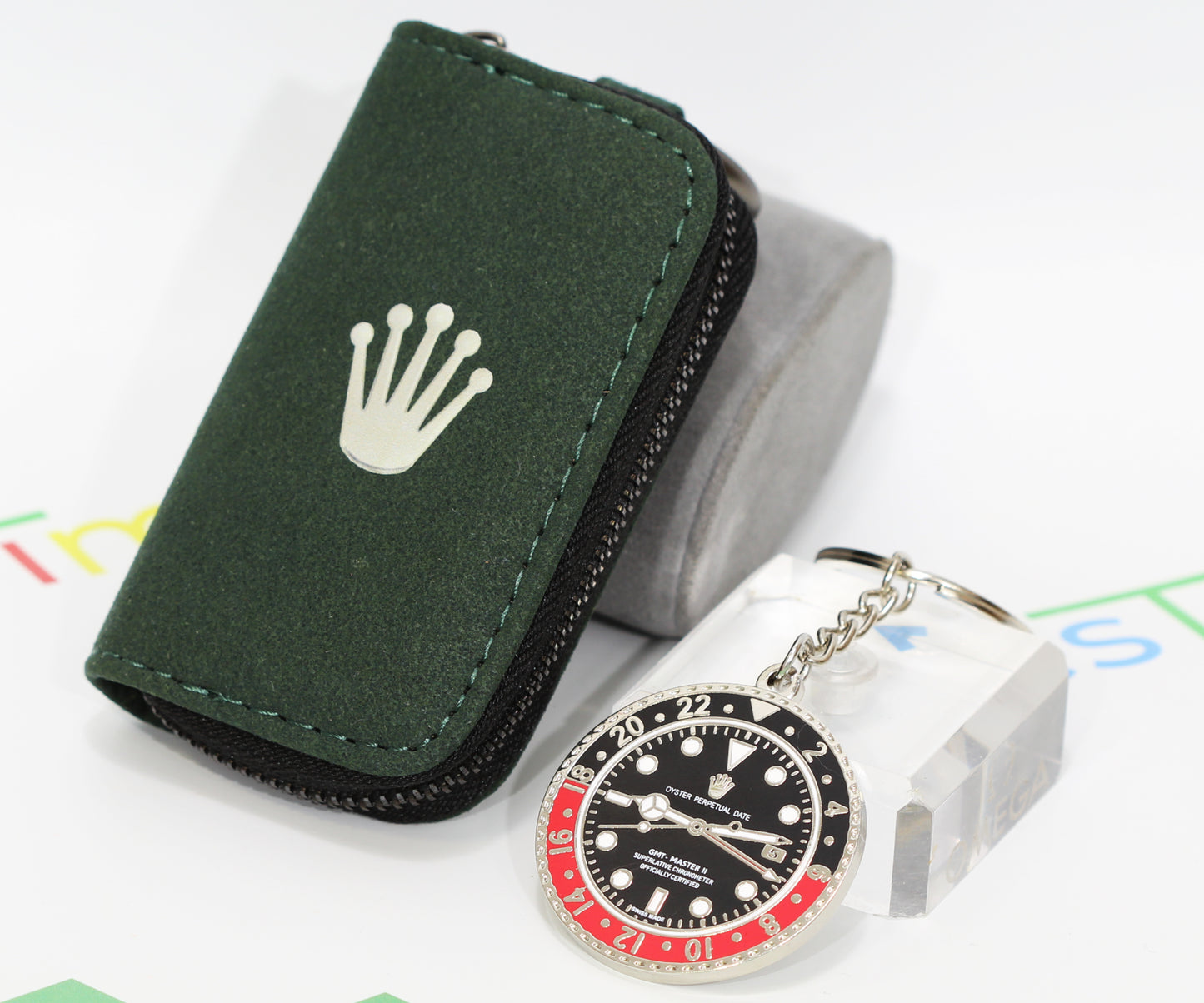 New Watch Collectors Gift GMT MASTER || Bezel Design Key Ring Black & Red