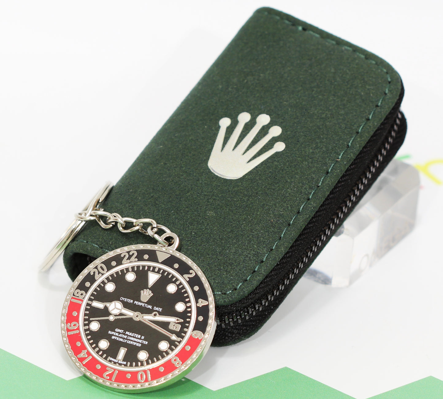 New Watch Collectors Gift GMT MASTER || Bezel Design Key Ring Black & Red