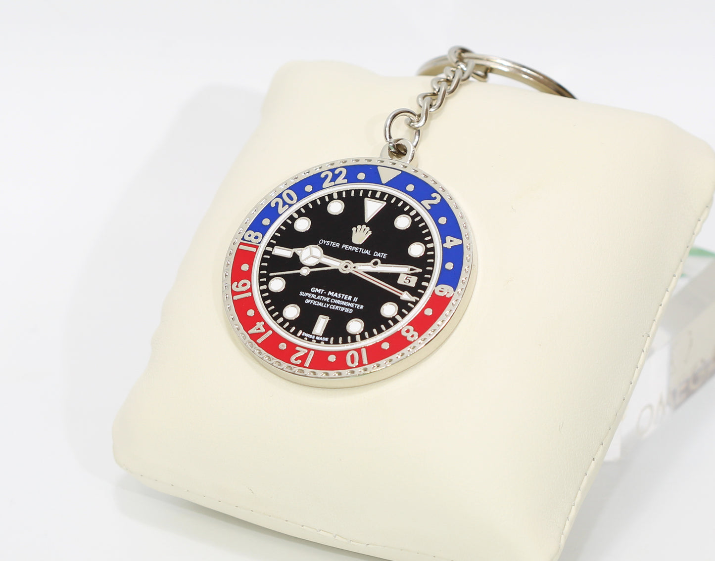 New Watch Collectors Gift GMT MASTER || Bezel Design Key Ring Blue & Red