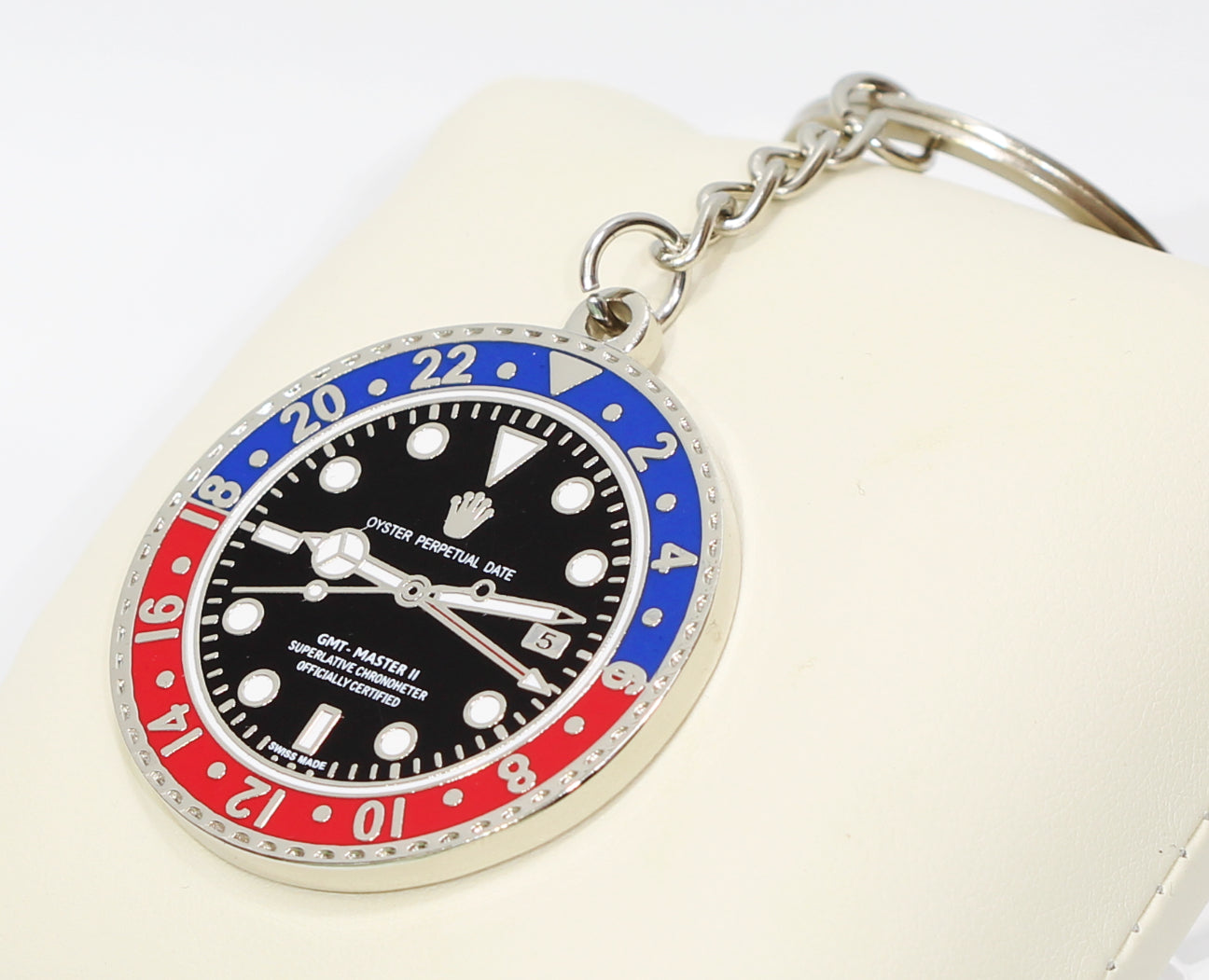 New Watch Collectors Gift GMT MASTER || Bezel Design Key Ring Blue & Red