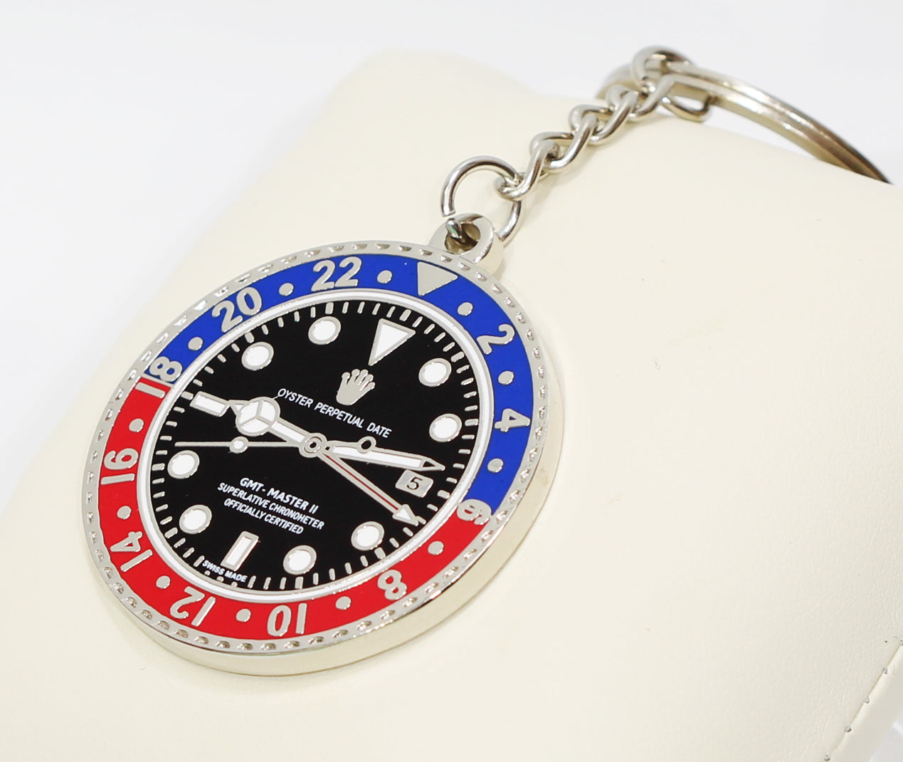 New Watch Collectors Gift GMT MASTER || Bezel Design Key Ring Blue & Red