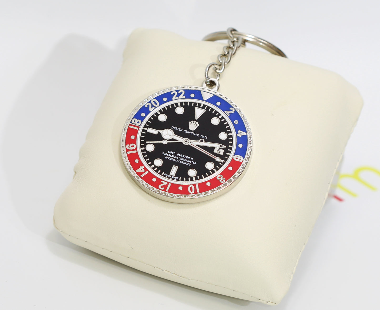 New Watch Collectors Gift GMT MASTER || Bezel Design Key Ring Blue & Red