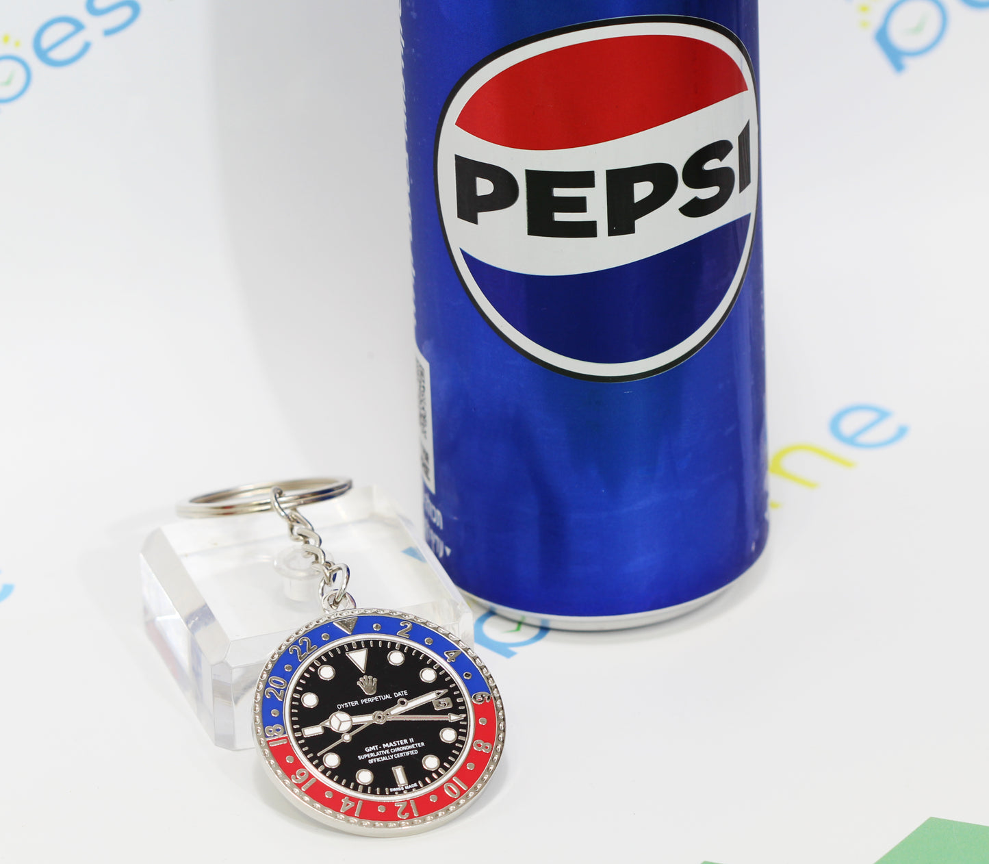 New Watch Collectors Gift GMT MASTER || Bezel Design Key Ring Blue & Red