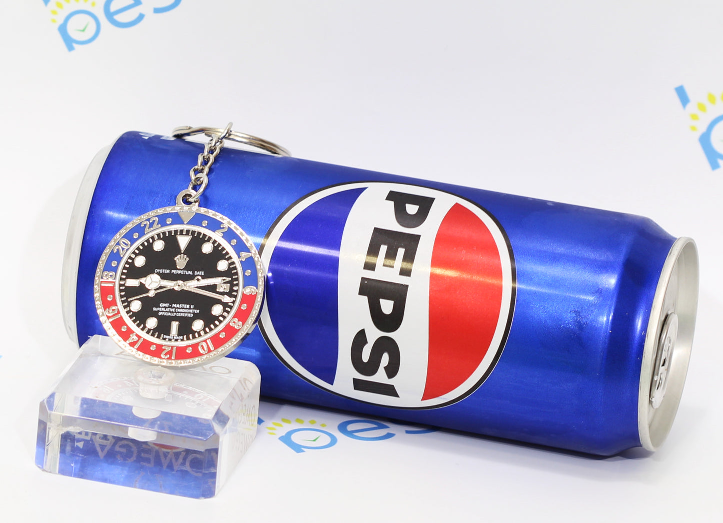 New Watch Collectors Gift GMT MASTER || Bezel Design Key Ring Blue & Red