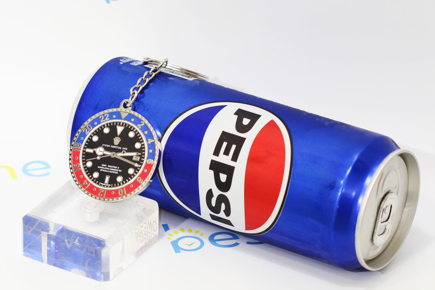 New Watch Collectors Gift GMT MASTER || Bezel Design Key Ring Blue & Red