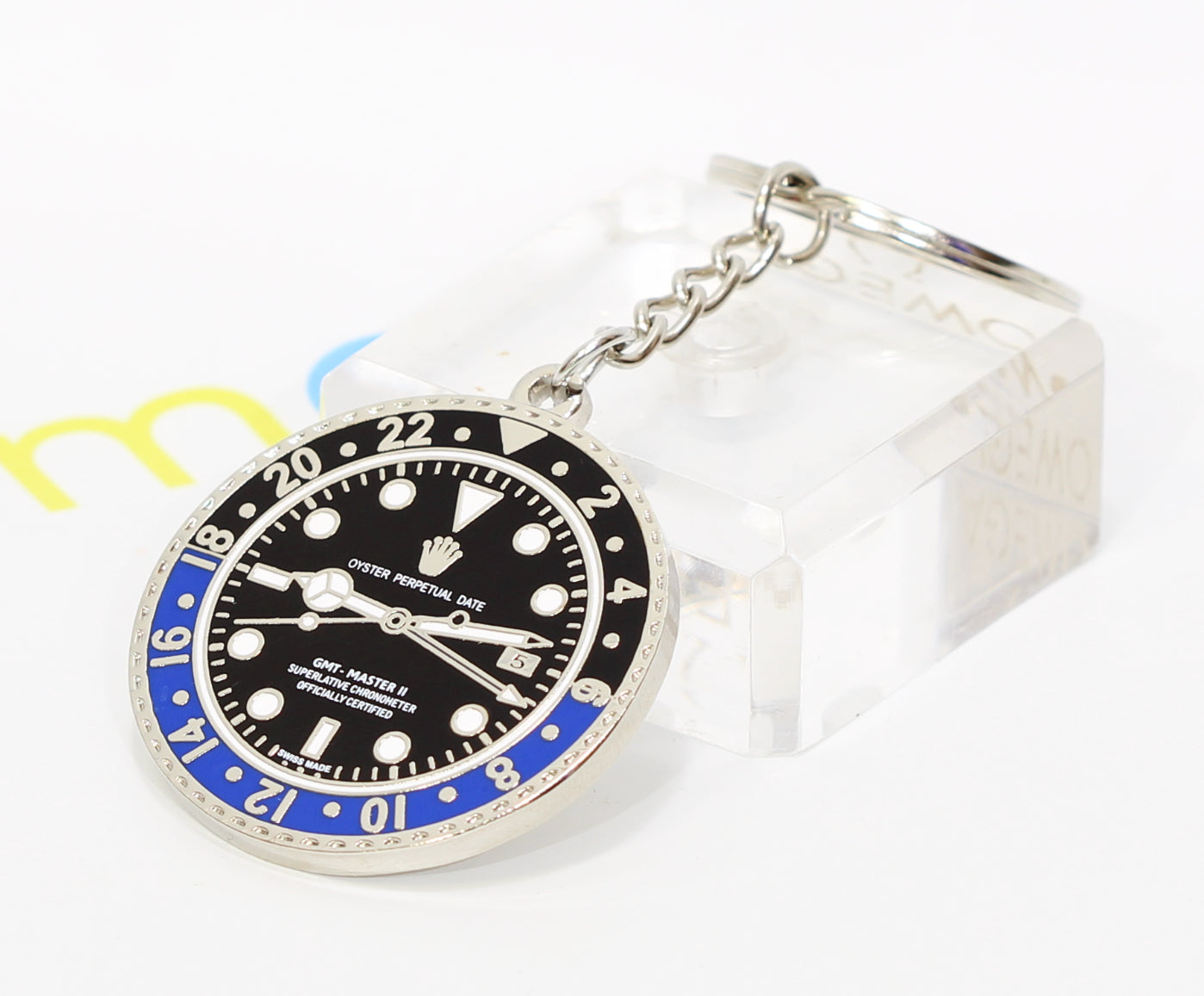 New Watch Collectors Gift GMT MASTER || Bezel Design Key Ring Black & Blue