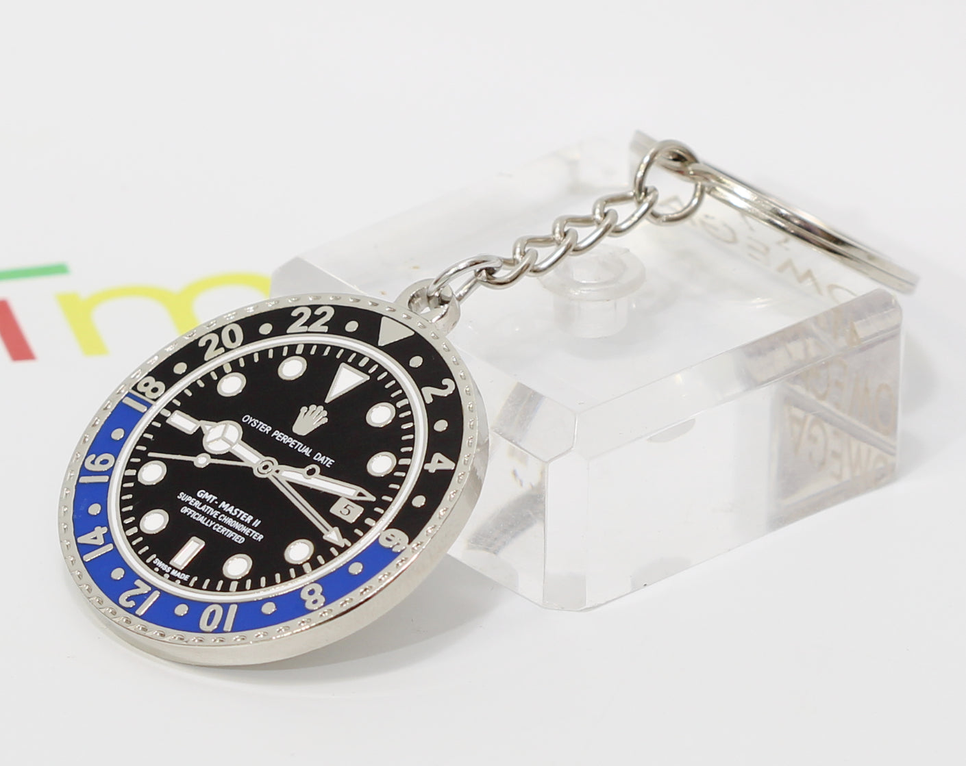 New Watch Collectors Gift GMT MASTER || Bezel Design Key Ring Black & Blue