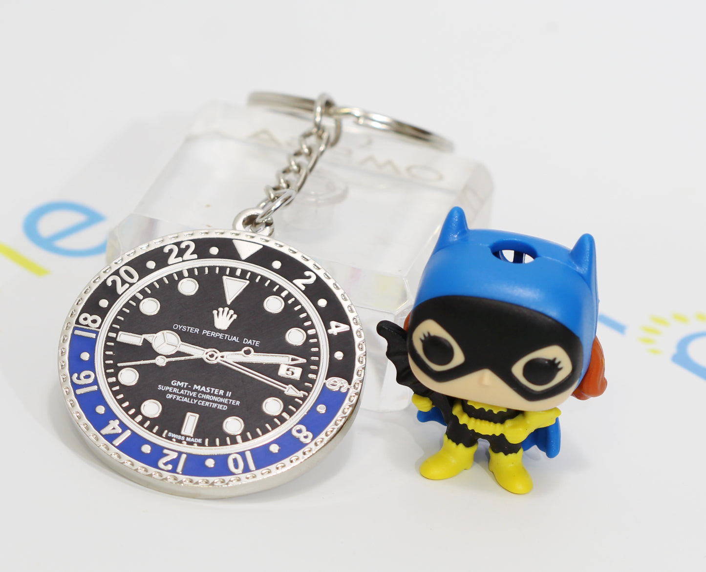 New Watch Collectors Gift GMT MASTER || Bezel Design Key Ring Black & Blue