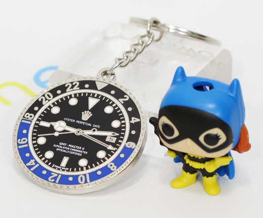 New Watch Collectors Gift GMT MASTER || Bezel Design Key Ring Black & Blue