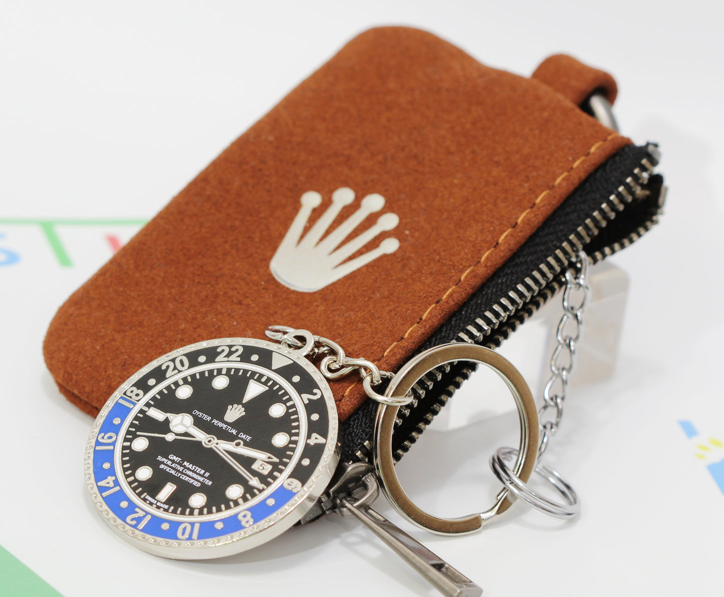 New Watch Collectors Gift GMT MASTER || Bezel Design Key Ring Black & Blue