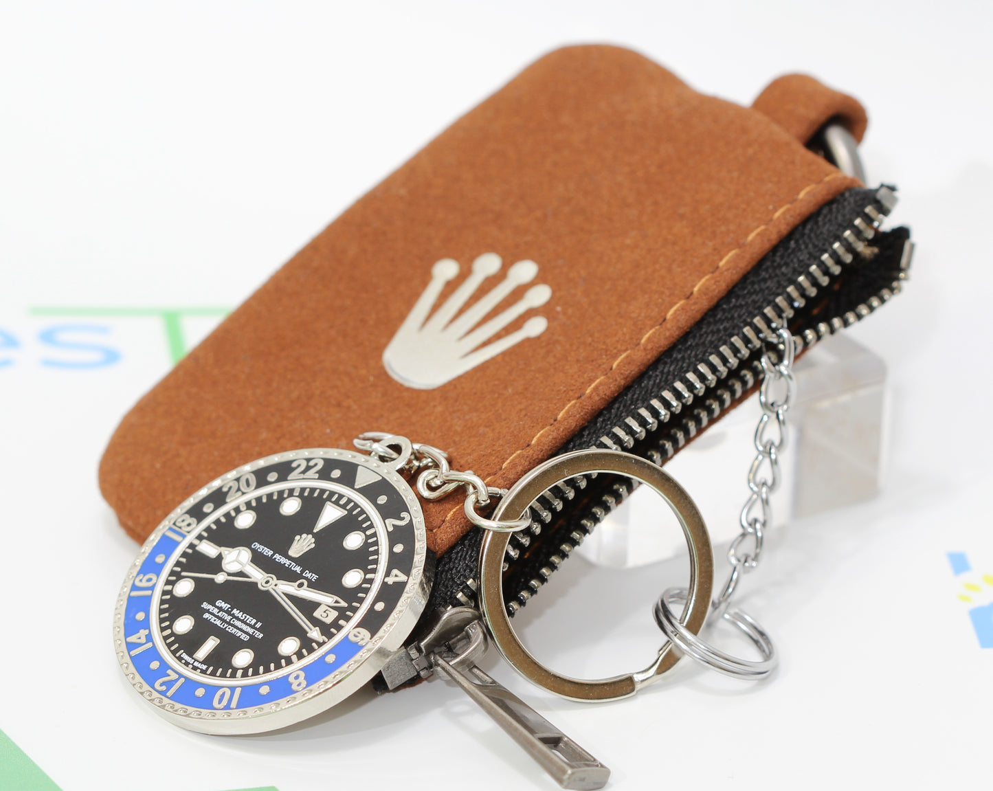 New Watch Collectors Gift GMT MASTER || Bezel Design Key Ring Black & Blue