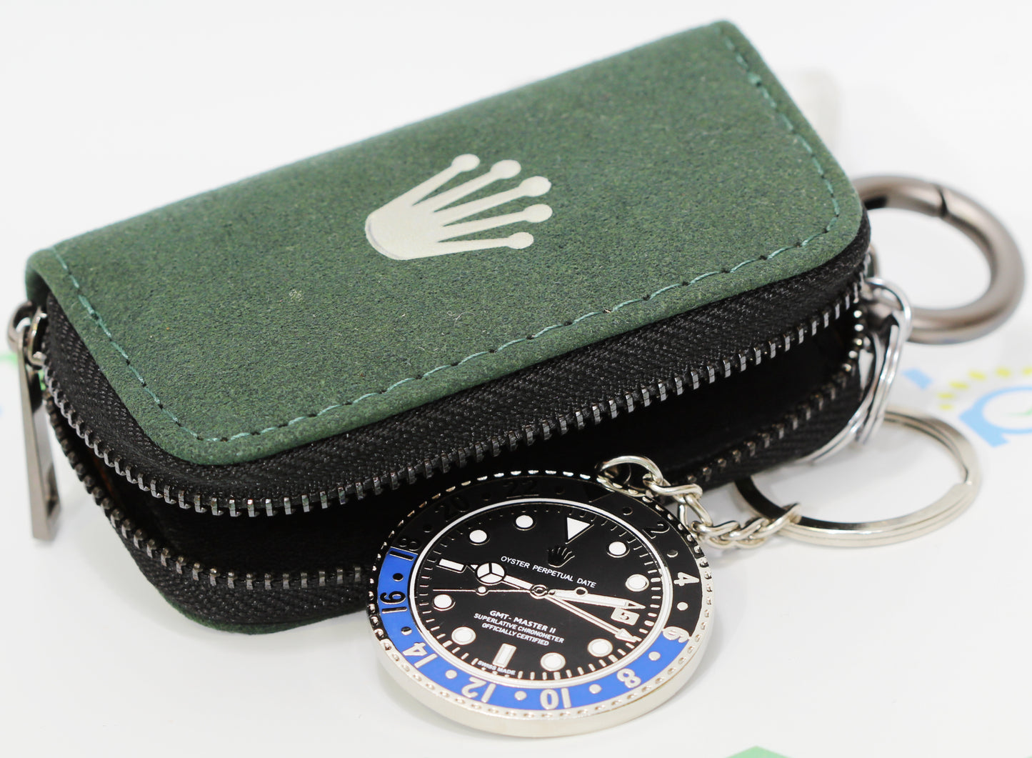 New Watch Collectors Gift GMT MASTER || Bezel Design Key Ring Black & Blue