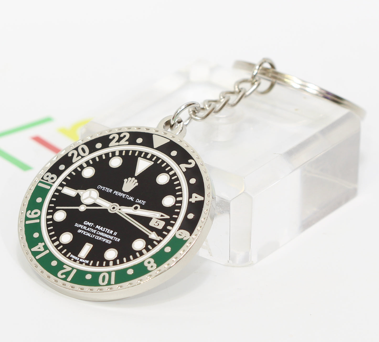 New Watch Collectors Gift GMT MASTER || Bezel Design Key Ring Black & Green