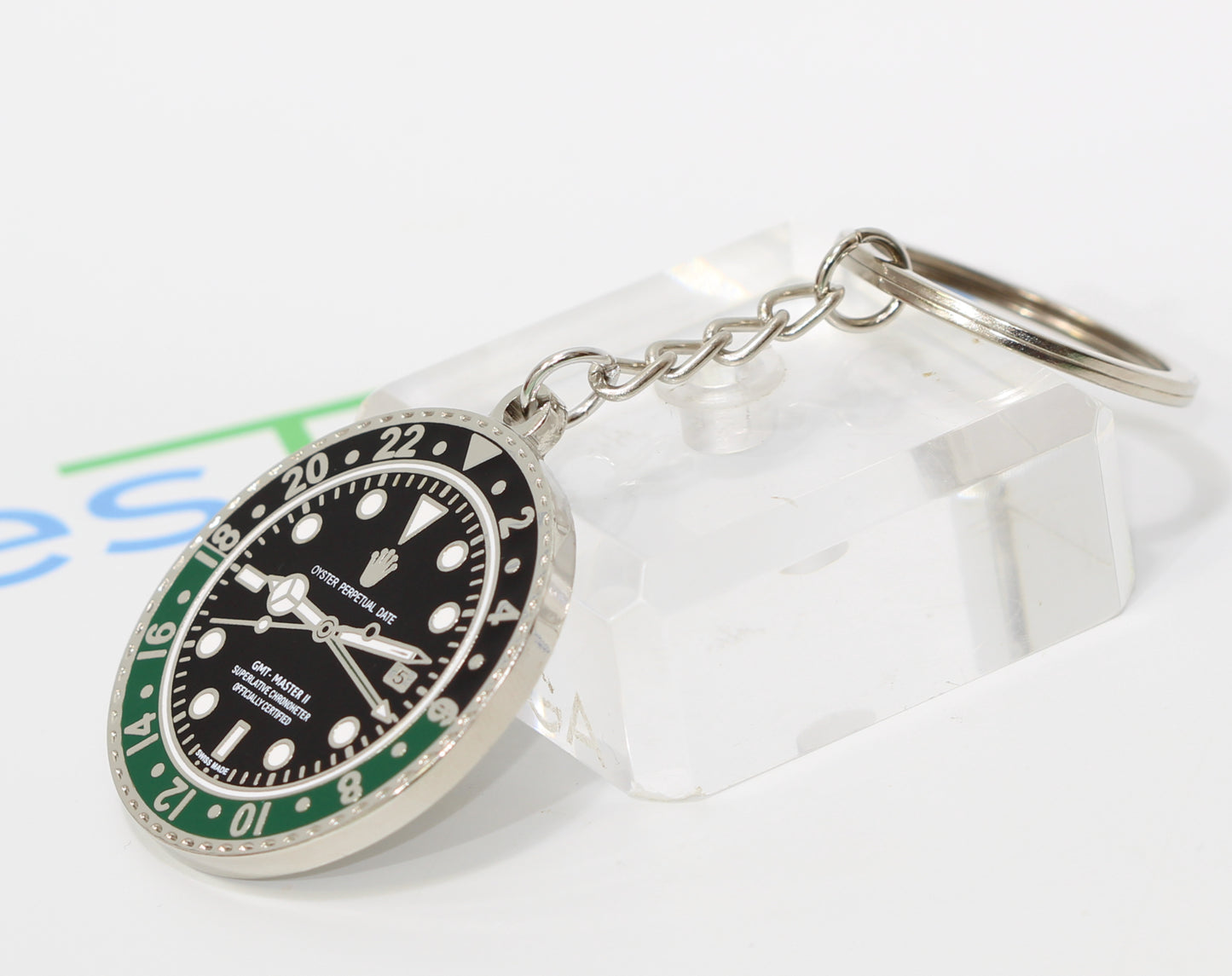 New Watch Collectors Gift GMT MASTER || Bezel Design Key Ring Black & Green