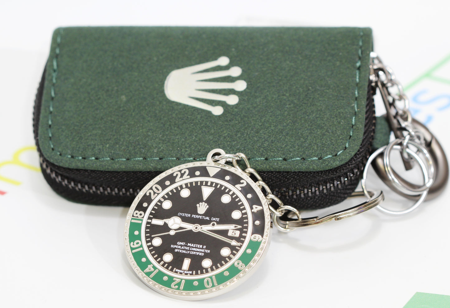 New Watch Collectors Gift GMT MASTER || Bezel Design Key Ring Black & Green