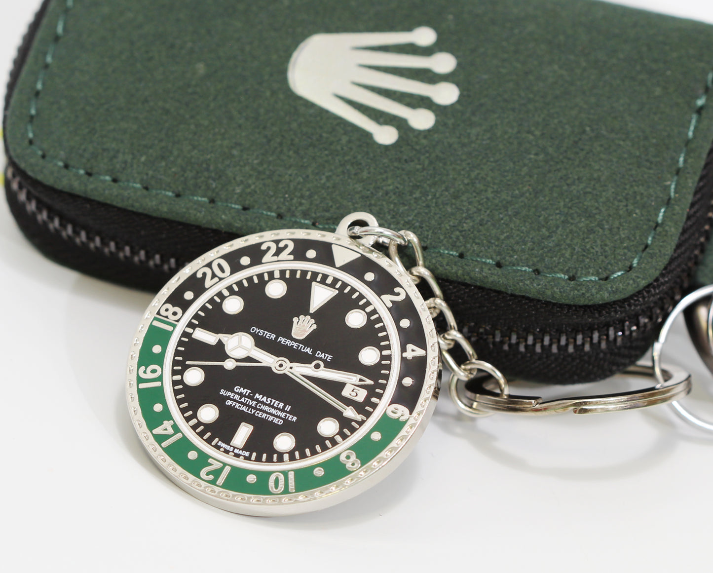 New Watch Collectors Gift GMT MASTER || Bezel Design Key Ring Black & Green