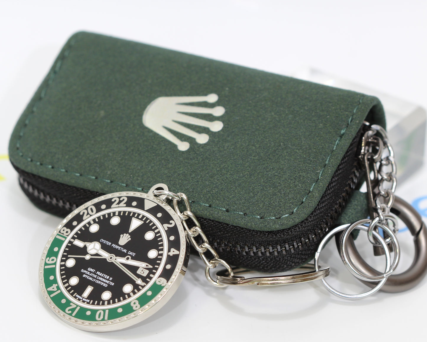 New Watch Collectors Gift GMT MASTER || Bezel Design Key Ring Black & Green