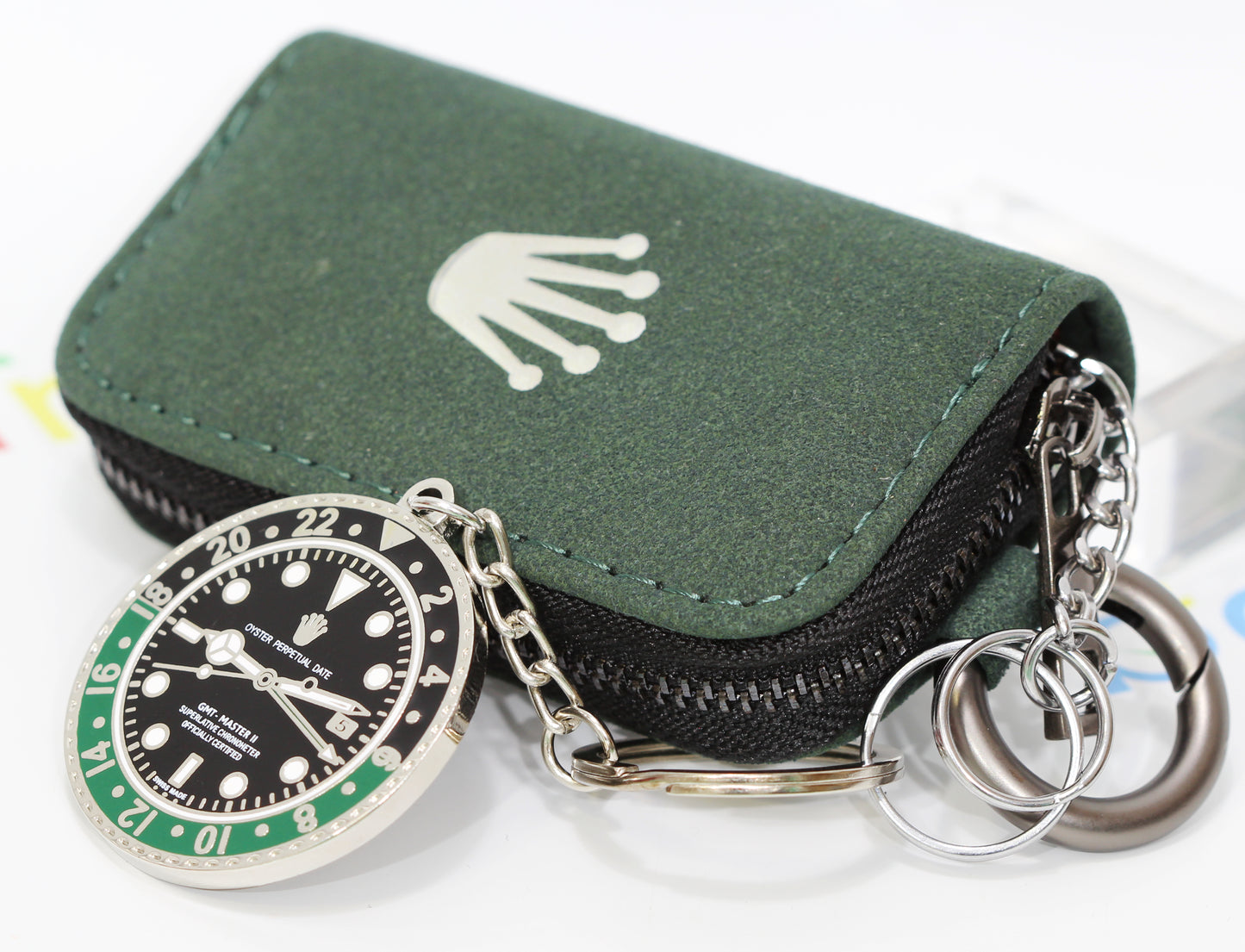 New Watch Collectors Gift GMT MASTER || Bezel Design Key Ring Black & Green