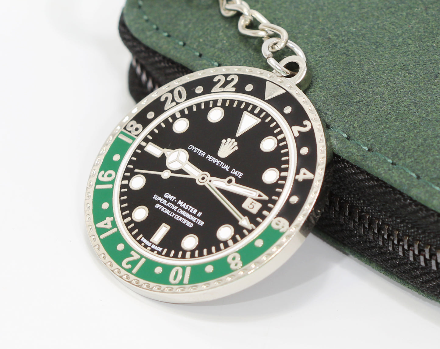 New Watch Collectors Gift GMT MASTER || Bezel Design Key Ring Black & Green