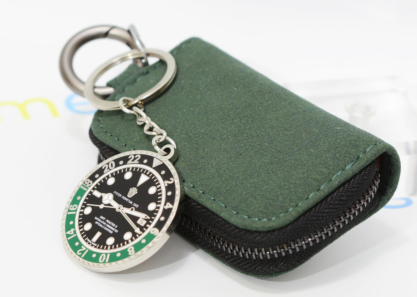 New Watch Collectors Gift GMT MASTER || Bezel Design Key Ring Black & Green