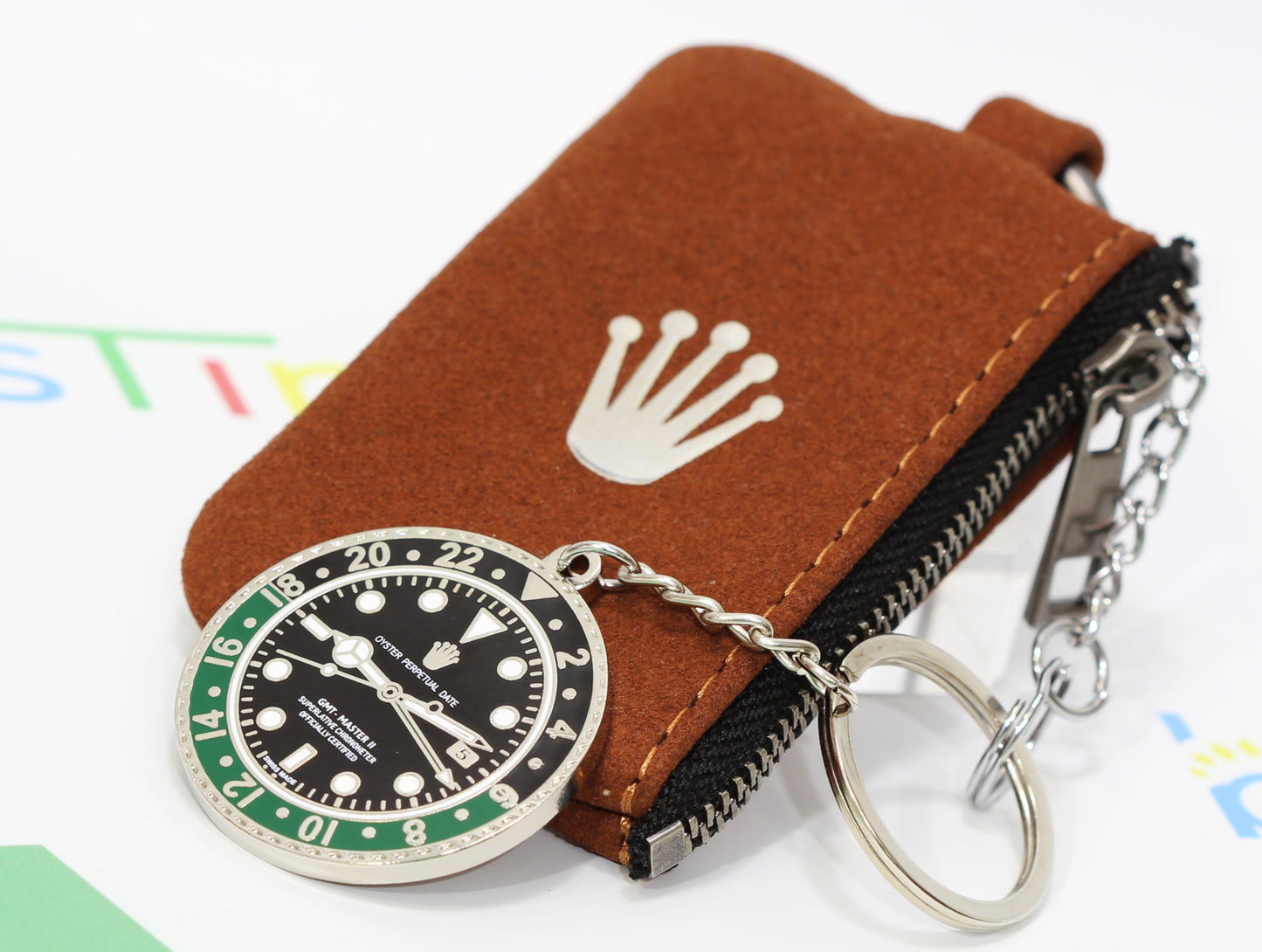 New Watch Collectors Gift GMT MASTER || Bezel Design Key Ring Black & Green