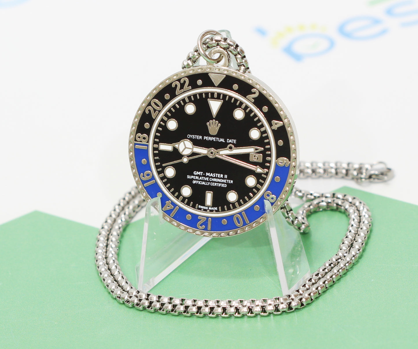 Watchmedals "BLUEMASTER" Necklace + Pendant Men's Watch Collectors Luxury Gift