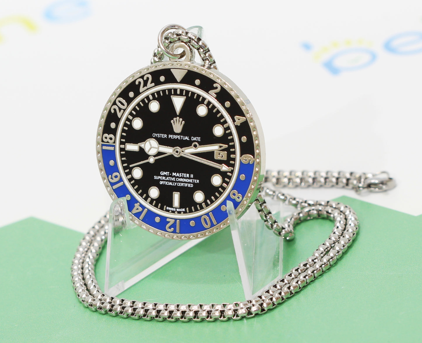 Watchmedals "BLUEMASTER" Necklace + Pendant Men's Watch Collectors Luxury Gift