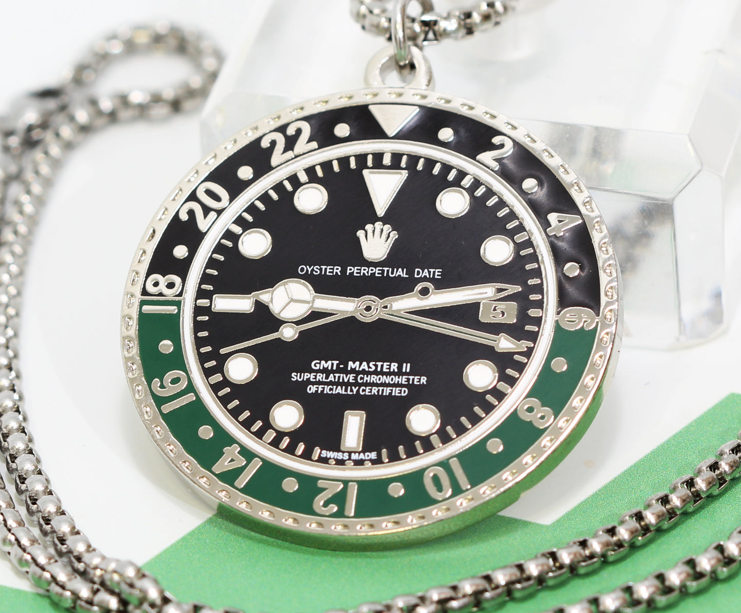 Watchmedals "GREENMASTER" Necklace - Men's Watch Collectors Luxury Gift