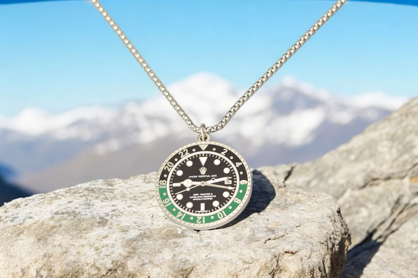 Watchmedals "GREENMASTER" Necklace - Men's Watch Collectors Luxury Gift